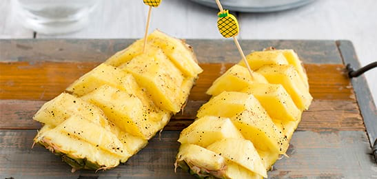 Recept van het Voedingscentrum: Gebakken ananas met honing
