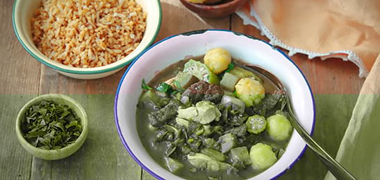 Recept van het Voedingscentrum: Okrasoep met tom tom