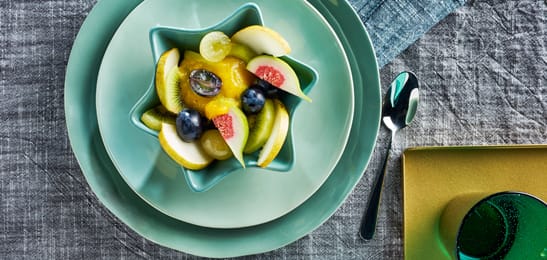 Recept van het Voedingscentrum: Fruit met mangosaus