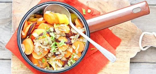 Recept van het Voedingscentrum: Gekruide worteltjes met kabeljauw en couscous