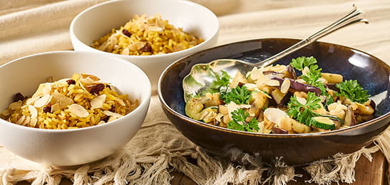 Recept van het Voedingscentrum: Geurige rijst met amandelen