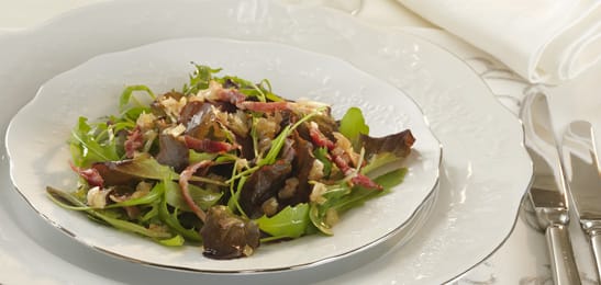 Recept van het Voedingscentrum: Groene salade met hartige sjalottendressing
