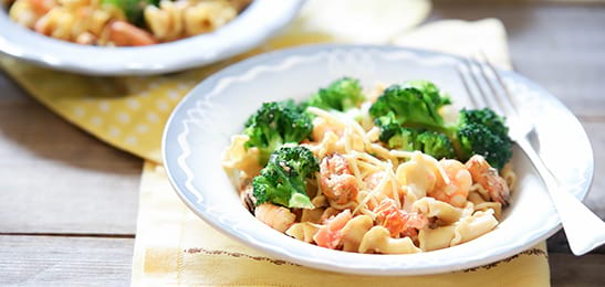 Recept van het Voedingscentrum: Snelle pasta met broccoli en zeevruchten