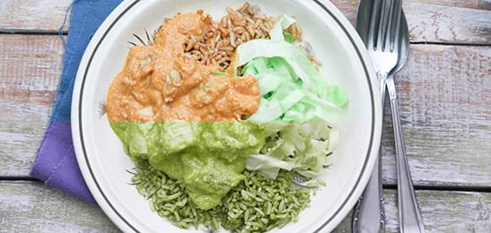 Recept van het Voedingscentrum: Kip korma met roergebakken spitskool