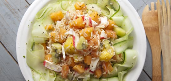 Recept van het Voedingscentrum: Tropische salade met vis