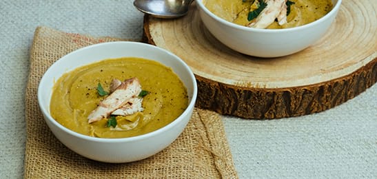 Recept van het Voedingscentrum: Erwtensoep met kabeljauw