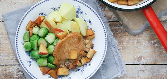 Recept van het Voedingscentrum: Normandische ribkarbonade