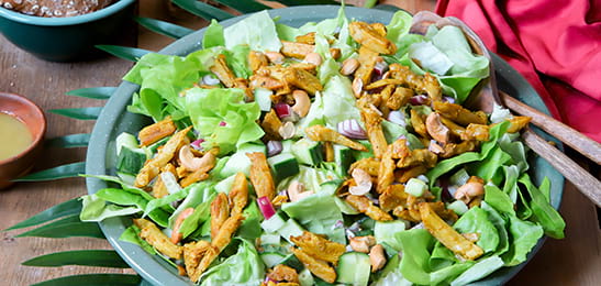 Recept van het Voedingscentrum: Surinaamse salade met massalakip